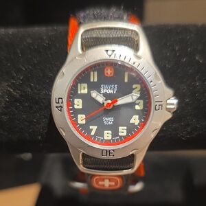 Silver and Black Women's Watch
